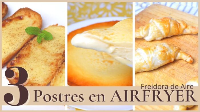 RECETAS para tu FREIDORA de AIRE 🤩¡DULCES!😱 DESAYUNO, MERIENDA o POSTRE @CrisMarpo