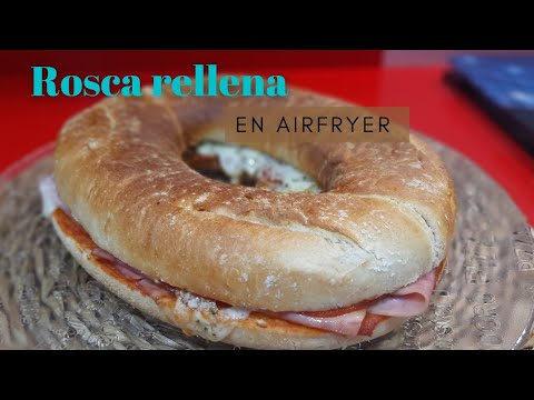 ROSCA RELLENA EN FREIDORA DE AIRE|| Lista en 8 minutos