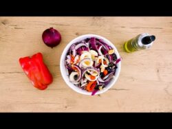 Receta – Ensalada de pimientos asados con freidora de aire Cosori