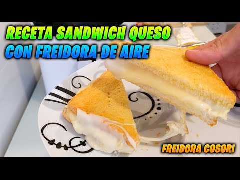 ✅ Receta cocina SANDWICH de QUESO con freidora de aire COSORI 5.5 Litros