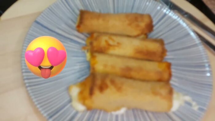 Rollitos de queso en freidora de aire #aigostar#airflyer#queso#panbimbo#cenasrapidas