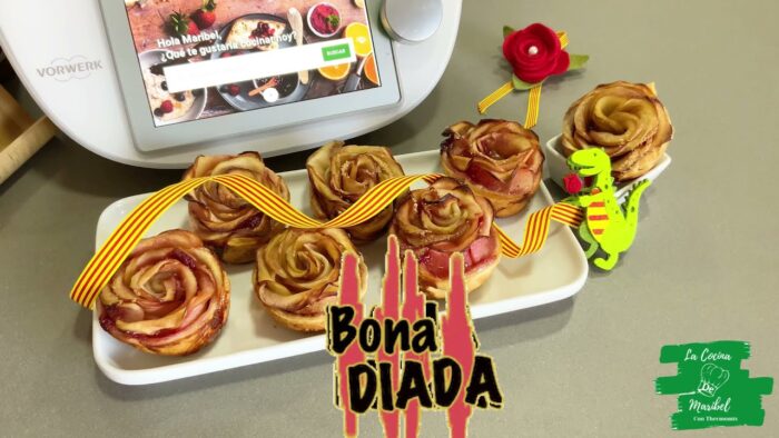 Rosas de hojaldre y manzana, con Thermomix//la cocina de Maribel