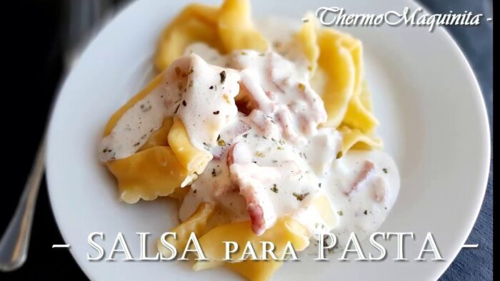 SALSA de NATA para PASTA fácil y rica con THERMOMIX.