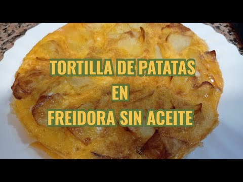 TORTILLA DE PATATAS EN FREIDORA DE AIRE CECOTEC #Cecofry #freidoradeaire #airfryer