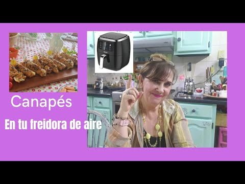 canapés en tu freidora de aire