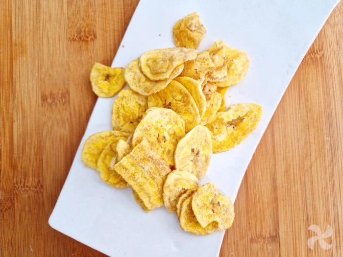 Chips de plátano en airfryer
