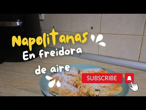 como hacer napolitanas en la freidora de aire deliciosas 😋