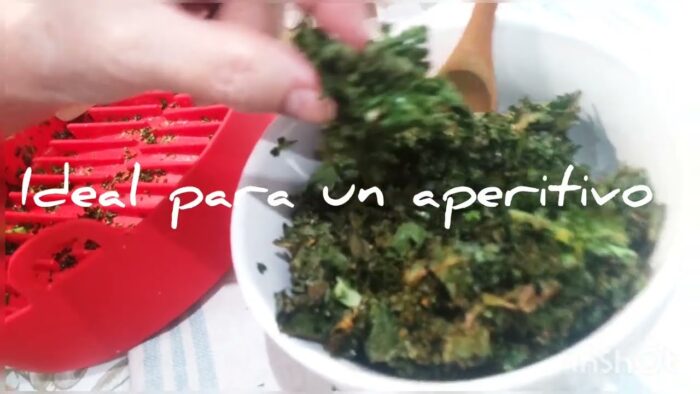 kale ,cómo cocinar en freidora de aire