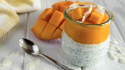 Pudin de mango con semillas de chía, receta saludable