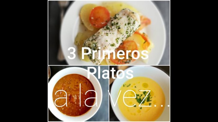 3 COMIDAS A LA VEZ con Thermomix: LENTEJAS, CREMA de verduras y RUSTIDERA de pescado