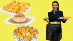 ✅3 POSTRES freidora de aire / FLAN🍮de Huevo / PALMERAS🌴Hojaldre / COQUITOS🥥/ Cosori air fryer