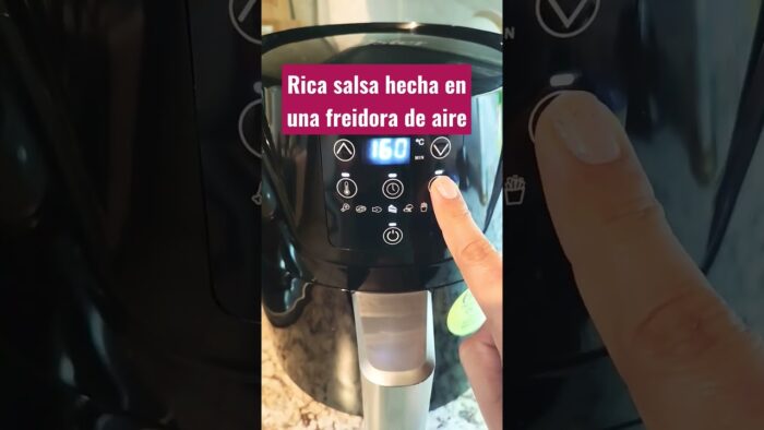 ASÍ de FÁCILse prepara esta RICA SALSA EN LA FREIDORA DE AIRE #salsatatemada #freidoradeaire