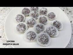 BOMBONES VEGANOS SIN AZUCAR con thermomix/COCINA FACIL/COCINA PAQUITA SALAS