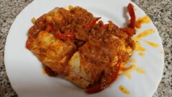 Bacalao al estilo de Braga, fácil y rico con Thermomix