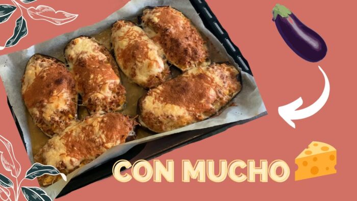 🍆 Berenjenas rellenas de CARNE … con MUCHO QUESO🧀( con Thermomix )