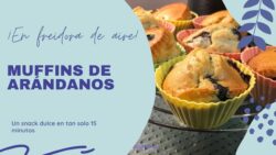 COMO HACER MUFFINS DE ARÁNDANOS EN FREIDORA DE AIRE