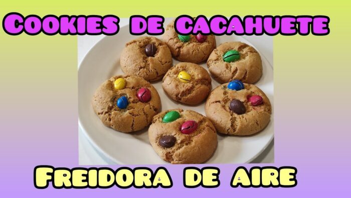 COOKIES de cacahuete en FREIDORA DE AIRE | Cocinar con freidora de aire – Airfryer