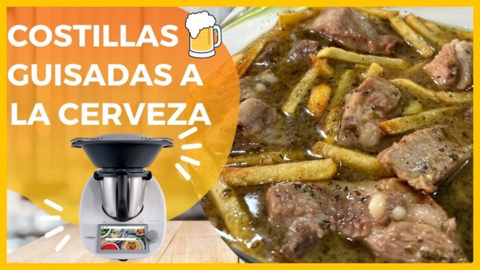 COSTILLAS guisadas EN SALSA 🍺 con THERMOMIX | ESTOFADO a la CERVEZA RÁPIDO y SENCILLO