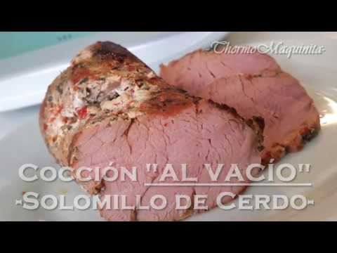 Cocción "AL VACÍO" SOLOMILLO de cerdo con Thermomix