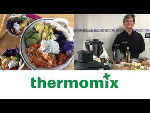 Cocina un Rainbow Poke Bol con Thermomix