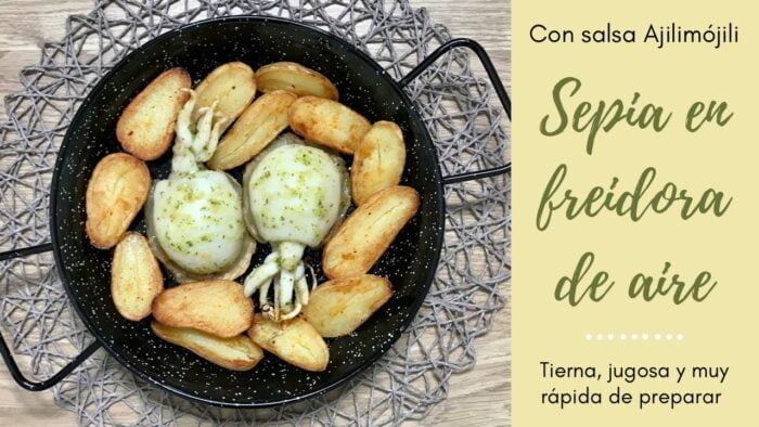 Cómo Cocinar SEPIA EN FREIDORA DE AIRE🦑 ¡Tierna, Jugosa y muy Fácil!🥰