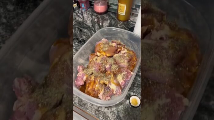 Cómo adobar el pollo 🐥 y cómo cocinarlo en la freidora de aire .