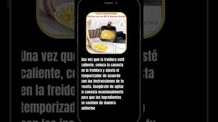 Cómo cocinar de manera saludable con una freidora de aire".