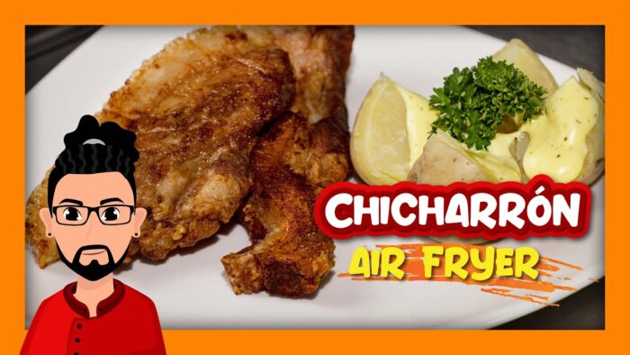 🔥 Cómo hacer Chicharrón ahumado – Freidora de aire 🥩