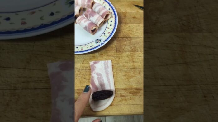 Dátiles con Beicon 🥓 en Freidora de Aire ✅ [ SIN GLUTEN ]