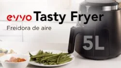 EVVO TASTY FRYER | Comida SANA y CRUJIENTE en tu FREIDORA DE AIRE de 5L