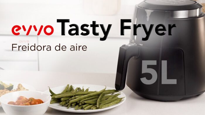 EVVO TASTY FRYER | Comida SANA y CRUJIENTE en tu FREIDORA DE AIRE de 5L