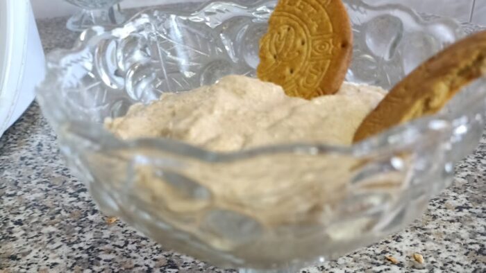 Espuma de galletas María, fácil y rico con Thermomix