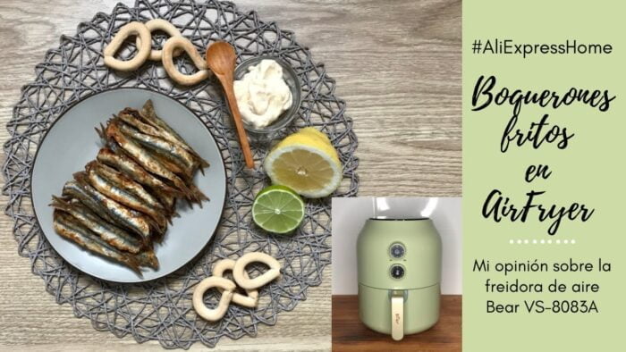 FREIDORA DE AIRE ALIEXPRESS Bear VS-8083A ¿Merece la pena?👩🍳 RECETA BOQUERONES FRITOS AIR FRYER
