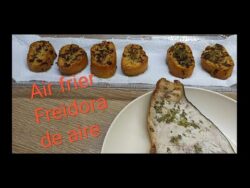 Freidora de aire. Air fryer. Probando recetas. Pan de ajo y emperador. Rico no. Lo siguiente.