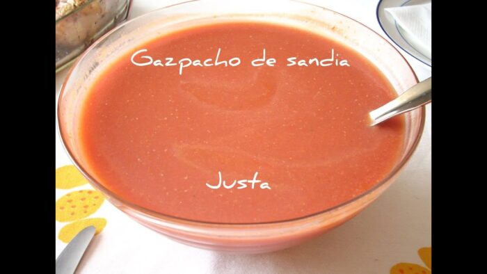 Gazpacho de Sandía. Receta de Justa con Thermomix