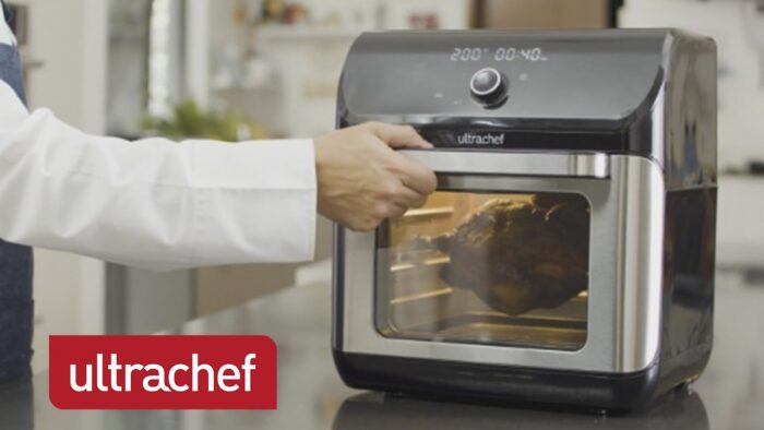 Horno con Freidora de Aire 10 en 1 con Rostizador y Deshidratador  Ultrachef