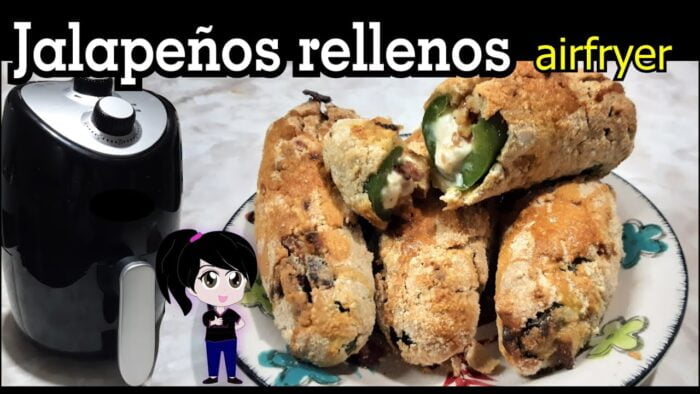 Jalapeños en freidora de aire