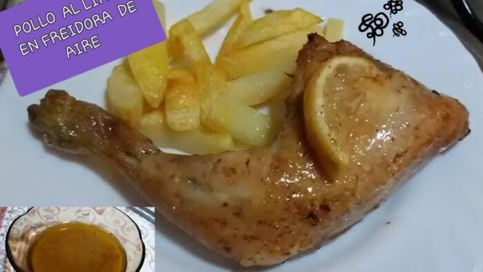 MUSLOS DE POLLO AL LIMÓN EN FREIDORA DE AIRE y Microondas. Fácil y muy ricos