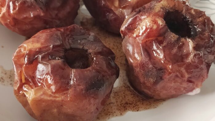 Manzanas asadas con Freidora de aire #shorts #freidoraaire #manzanas