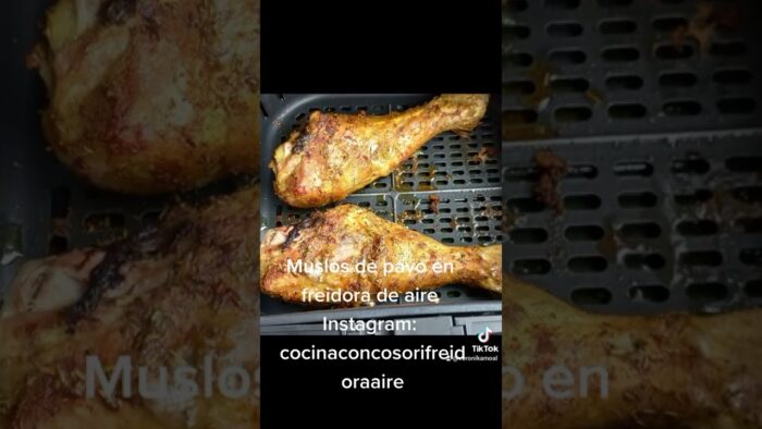 Muslo de pavo en freidora de aire