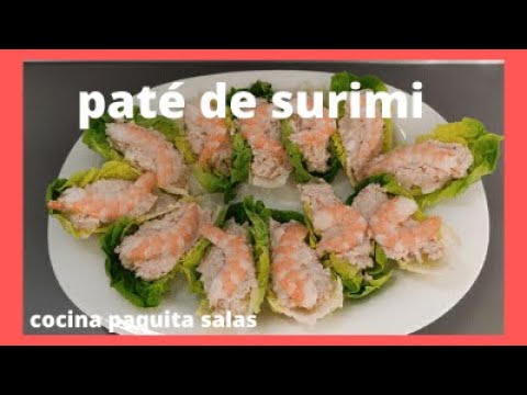 PATÉ DE SURIMI con thermomix/COCINA PAQUITA SALAS