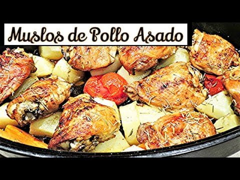 POLLO ASADO CON PATATAS EN FREIDORA DE AIRE