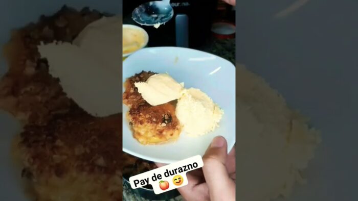 Pay de durazno en freidora de aire 😋😍