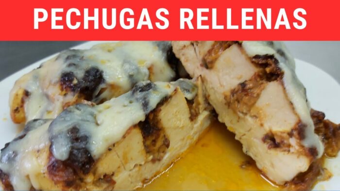 Pechugas rellenas en Freidora de Aire.- RecetasdeLuzMa