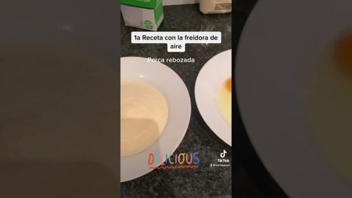 Perca rebozada en freidora de aire Cosori