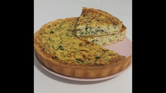 Quiche de calabacín y jamón de york con Thermomix®- Cookidoo®