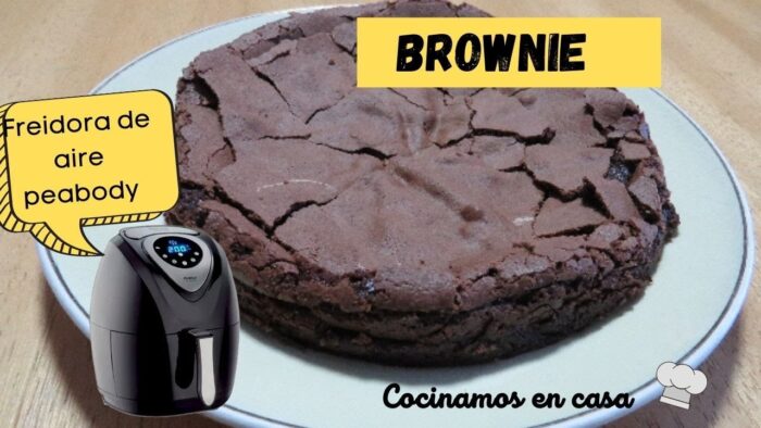 RECETA DE BROWNIE EN FREIDORA DE AIRE PEABODY – RECETARIO – SUPER FACIL-