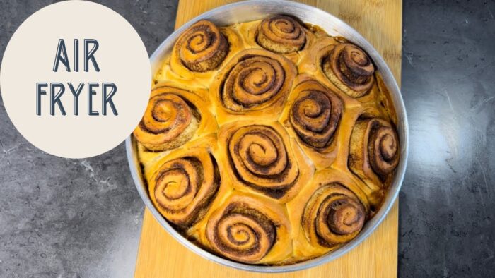 Roles de Canela en Freidora de aire (Cinnamon Rols) #airfryer #freidoradeaire
