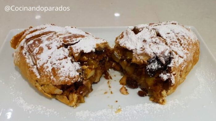 STRUDEL DE MANZANA EN FREIDORA DE AIRE|COCINANDO PARA DOS