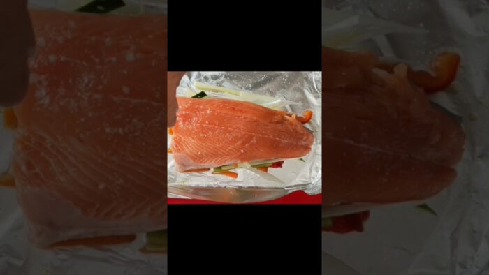#Salmón# en #Papillote# con Freidora de Aire #short#